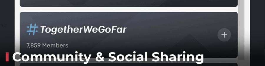 Community & Social Sharing Communities in the Peloton app