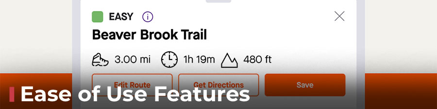Ease Of Use Features Strava app UI