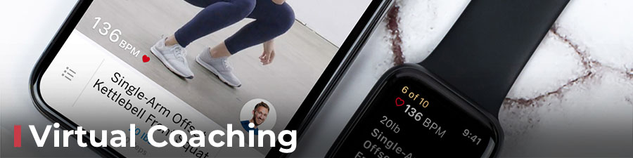 Virtual coaching in app Virtual coaching in the Future app
