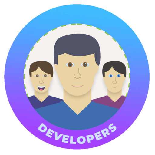The Development Team The development team is a mix of disciplines that build the app